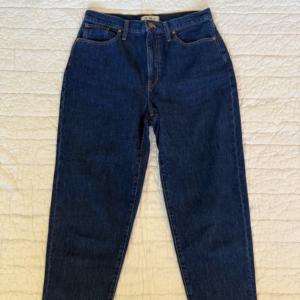 Madewell Baggy Tapered Jeans in Dressler Wash Size 30, so comfy!